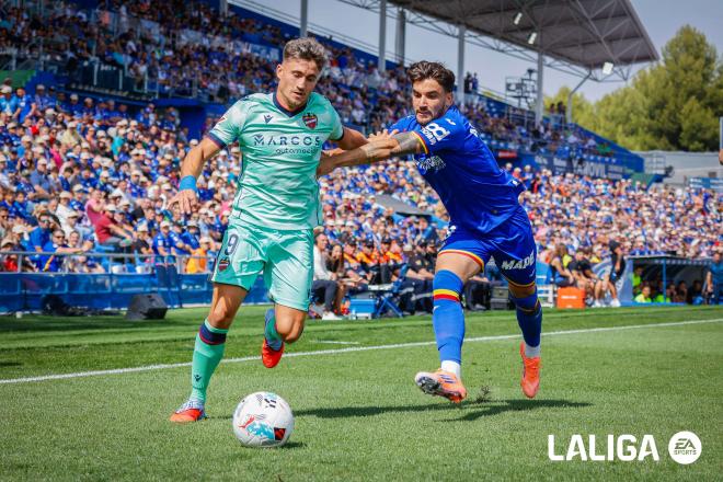 Lance de juego en el Getafe-Levante. (Foto: LALIGA)