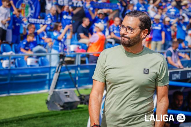 José Bordalás ante el Levante en el Coliseum. (Foto: LALIGA)