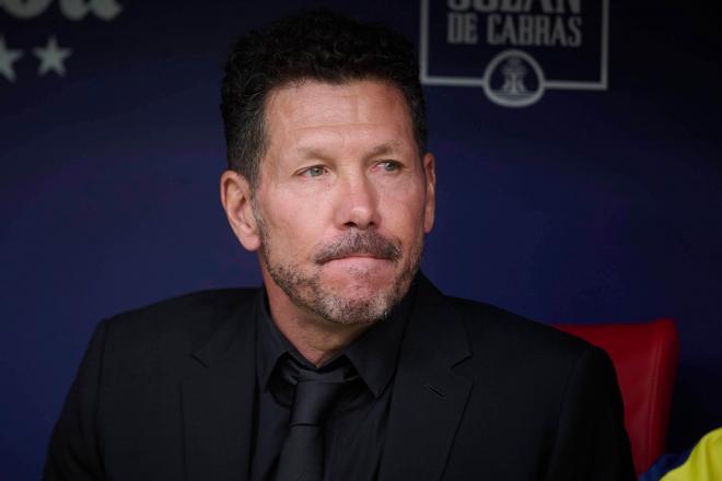 Diego Pablo Simeone, en el derbi Atlético-Real Madrid (Foto: Cordon Press).