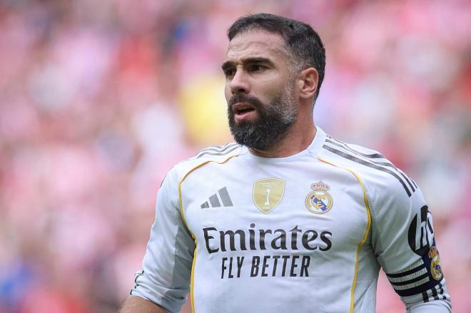 Dani Carvajal, en el derbi madrileño (Foto: Cordon Press).