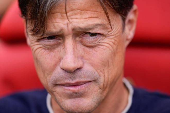 Matías Almeyda, en el partido de Vallecas (Foto: AFP7/Europa Press).