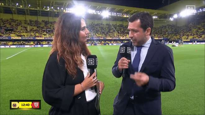 Fernando Roig Negueroles, en una entrevista para DAZN.