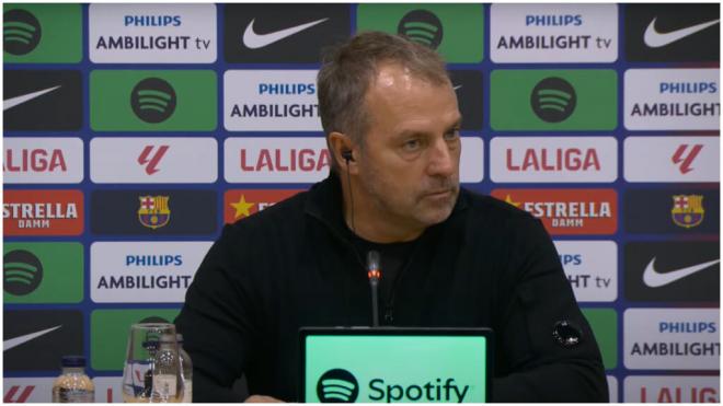 Hansi Flick, en rueda de prensa. (LaLiga)