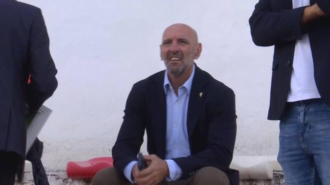Monchi, durante el Federico Mayo-San Fernando.