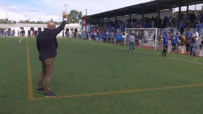 Monchi, celebrando la victoria.