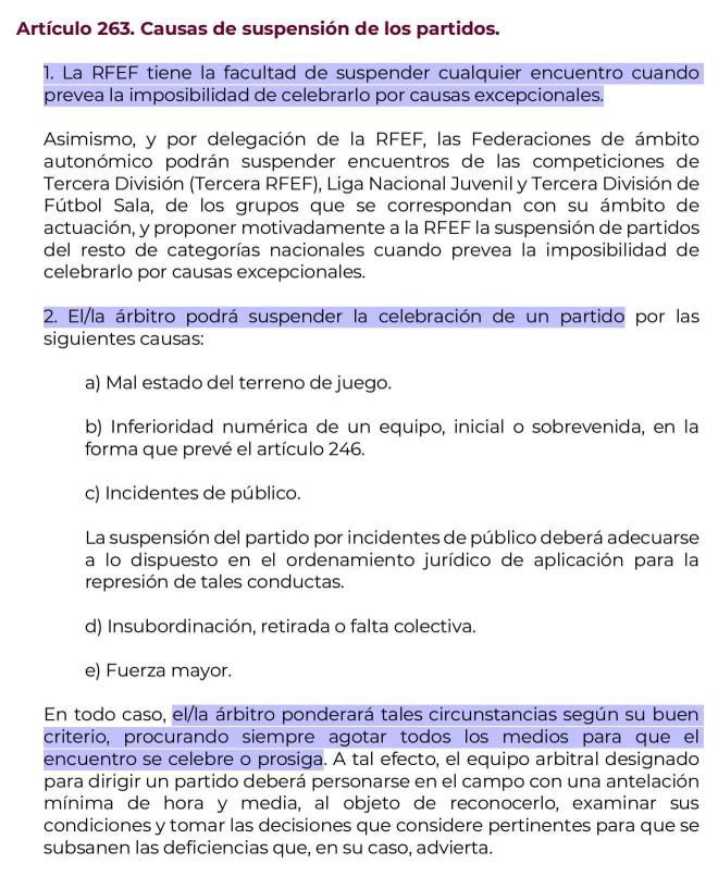 ¿Quién puede suspender un partido como el Valencia - Oviedo? (Foto: X @vcf_blog)