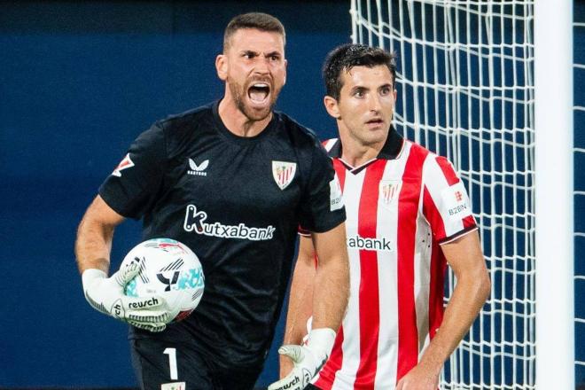 La casta de Unai Simón y Dani Vivian ante el Villarreal en La Cerámica (Foto: Athletic Club).