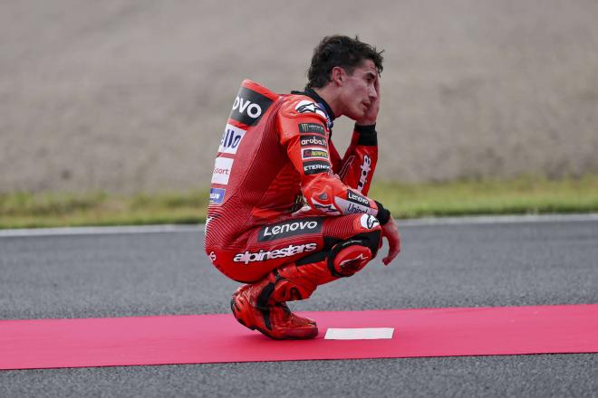 Marc Márquez, incrédulo tras proclamarse campeón del mundo (Cordon Press)