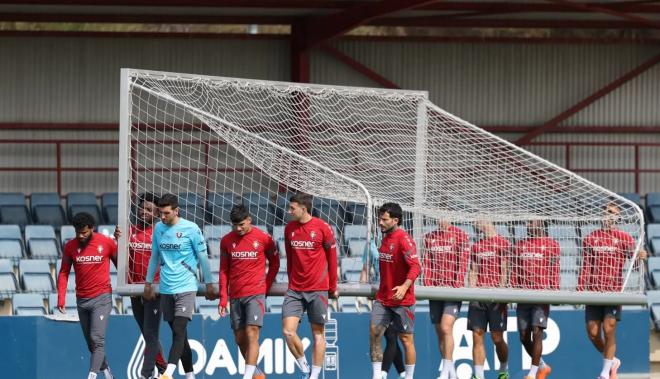 Rubén García, en un entrenamiento de Osasuna (Foto: CAO).