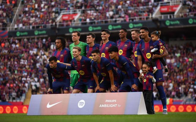 El Barça en Montjuic (Cordon Press)