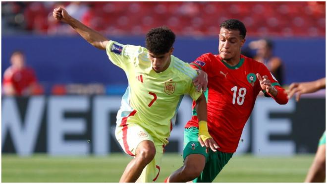 Imágenes del Marruecos - España en el Mundial sub 20. (@SEFutbol)