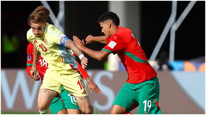 Imágenes del Marruecos - España en el Mundial sub 20. (@SEFutbol)