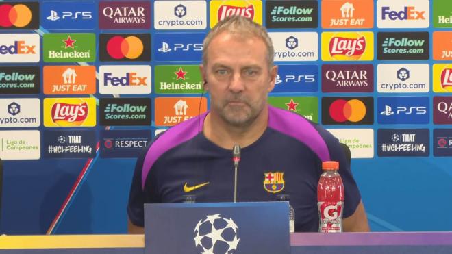Hansi Flick en rueda de prensa (ElDesmarque)