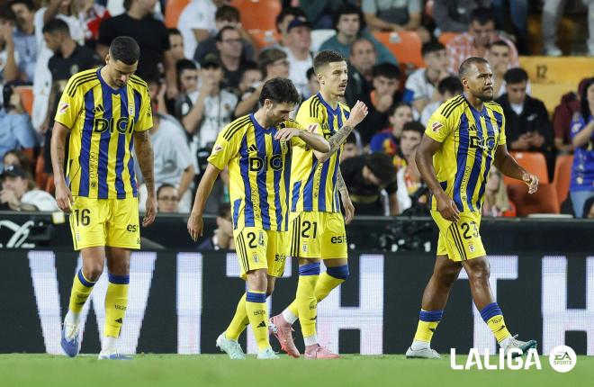 Luka Ilic celebra su gol en Mestalla. (Foto: LALIGA)