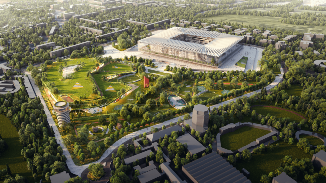 El proyecto para el nuevo estadio de Inter y Milan, en la misma ubicación que San Siro.