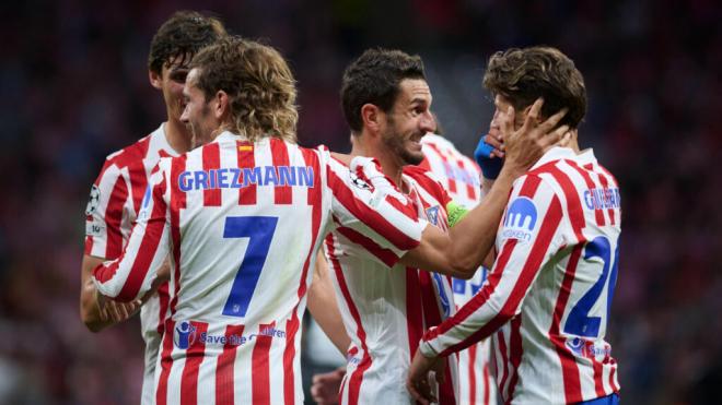 El Atlético de Madrid celebra un gol de Giuliano (Cordon Press)