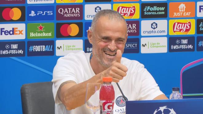 Luis Enrique, en rueda de prensa (Foto: ElDesamrque)