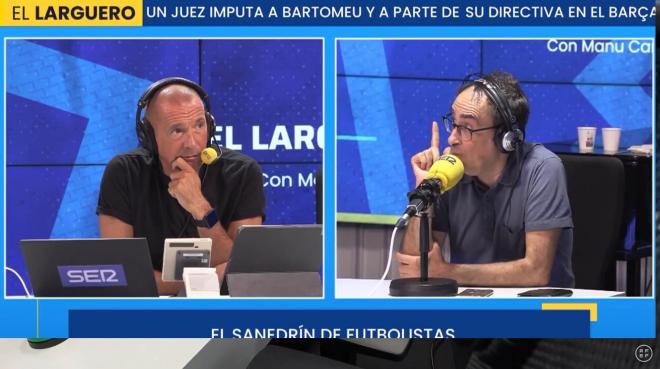 Eduardo Iturralde González, duranta la explicación del VAR de Primera RFEF y Liga F (El Larguero)