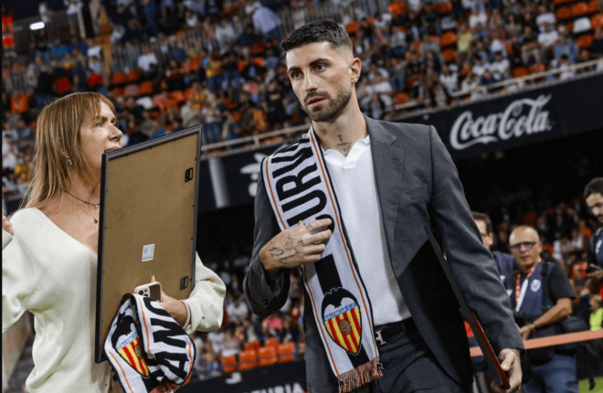 Piccini en Mestalla (Foto: LALIGA)