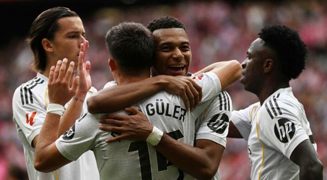 Los jugadores del Real Madrid celebrando un gol (Fuente: Europa Press)