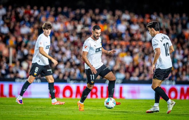 Un lance del Valencia-Oviedo (Foto: Valencia CF)