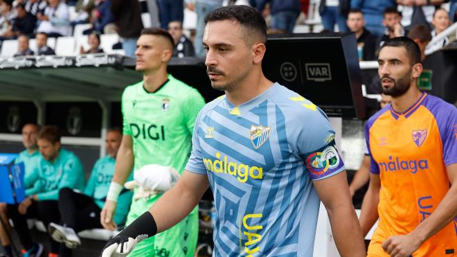 Alfonso Herrero, en el Burgos - Málaga CF (Foto: LALIGA).