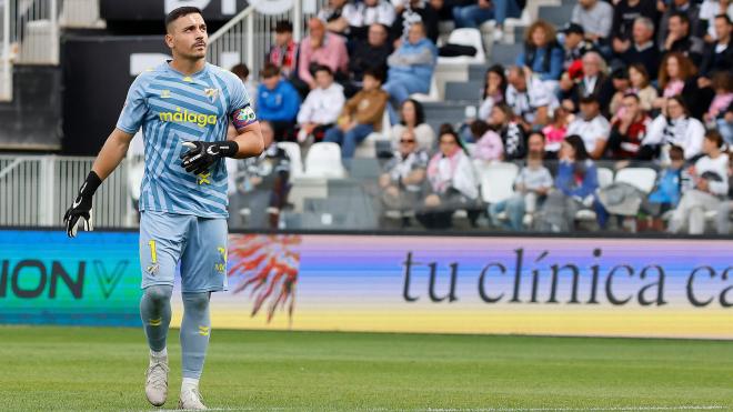 Alfonso Herrero, en el Burgos - Málaga CF (Foto: LALIGA).