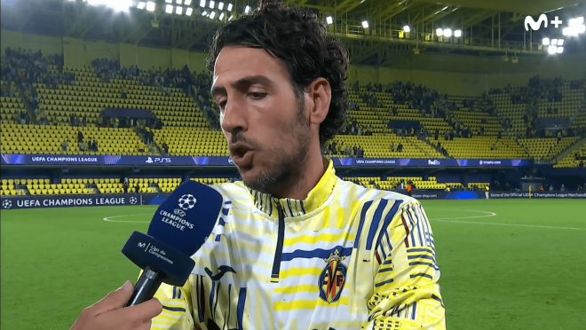 Dani Parejo atiende a Movistar tras el Villarreal-Juventus.