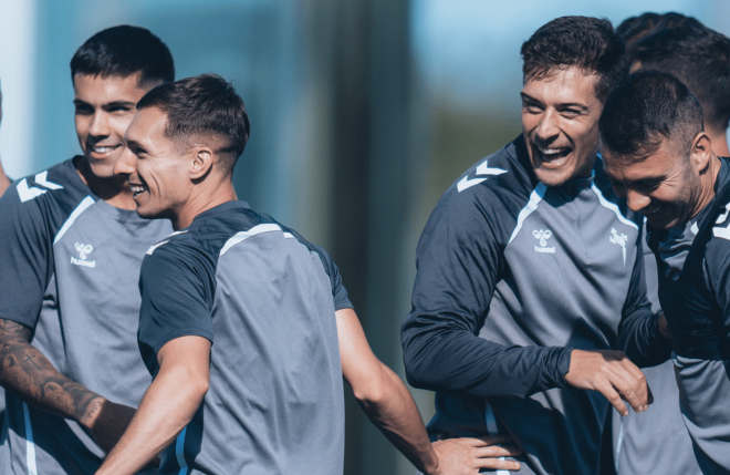 Entrenamiento en Afouteza (Foto: Celta).