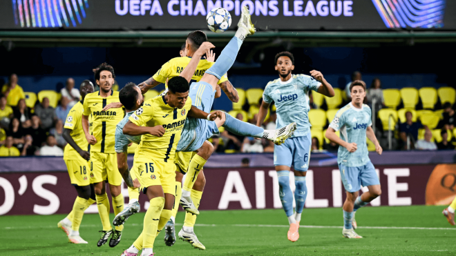 El gol de Gatti de chilena en el Villarreal-Juventus (Foto: JFC).
