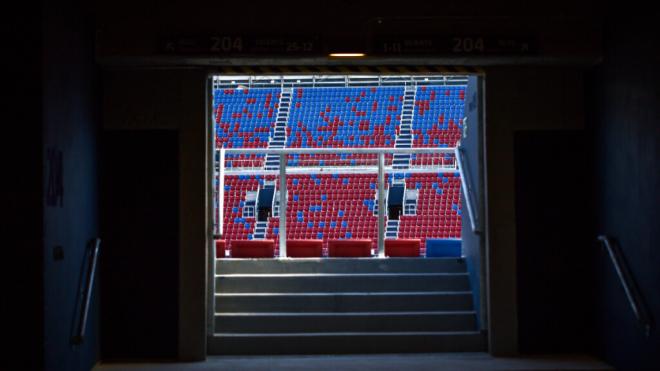 Un túnel de entrada a la grada del Spotify Camp Nou (Cordon Press)
