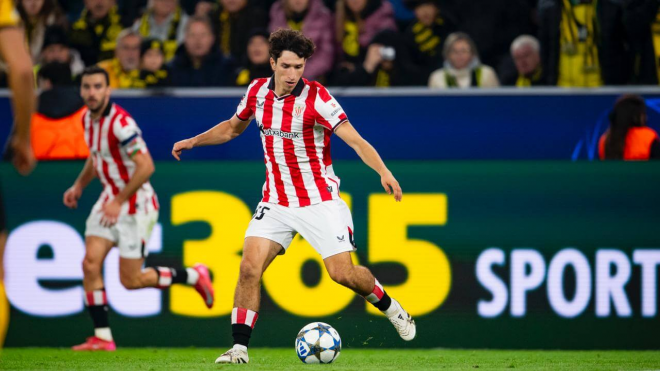 Ibon Sánchez en su debut como león. (Foto: Athletic Club)