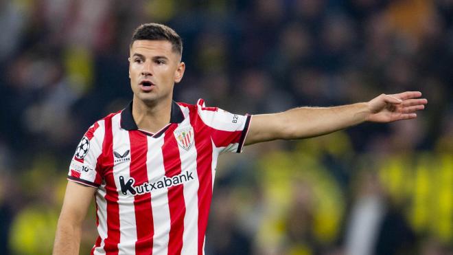 Gorka Guruzeta marcaba ante el Borussia en la Champions League (Foto: Athletic Club).