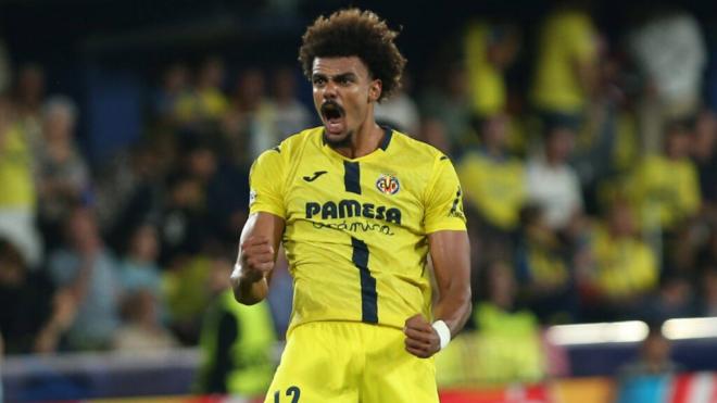 Renato Veiga en el Villarreal - Juventus de Turín (Foto: Cordon Press)