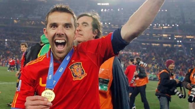 Carlos Marchena celebra el Mundial 2010 (Foto: EFE).