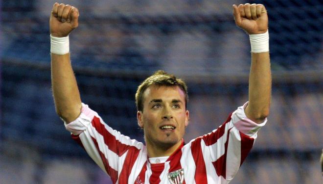 Fran Yeste celebra un gol con el Athletic (Foto: ATH).