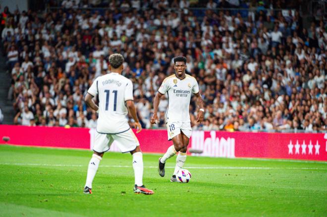 Rodrygo con Tchouameni (Cordon Press)