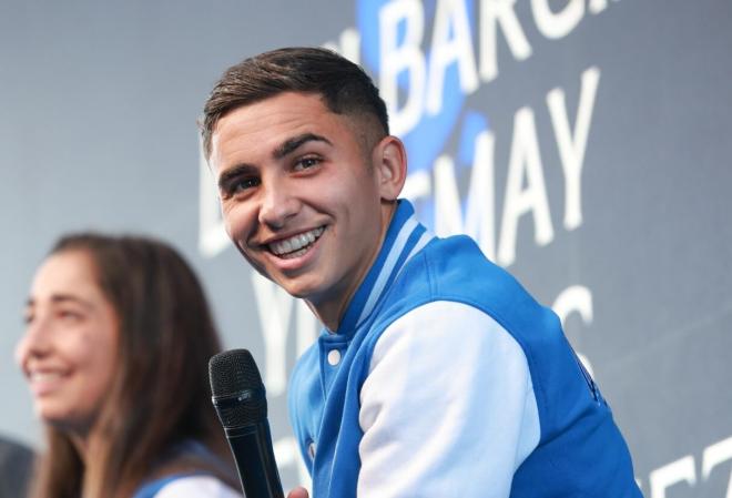 Yeremay Hernández, en la presentación del Dépor Training Center (Foto: RC Deportivo).