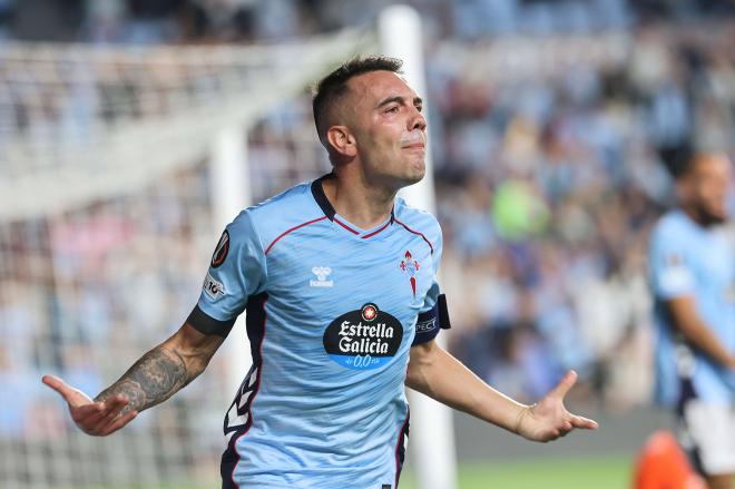 Iago Aspas celebra el gol ante el PAOK (Foto: EFE)