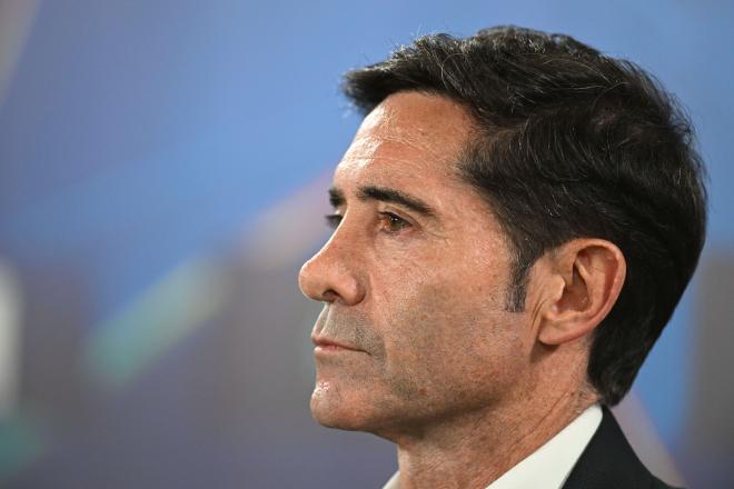 Marcelino García, ante la Juventus (Foto: EFE).
