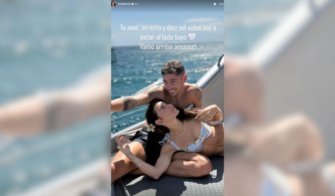Mina Bonino apoya a Fede Valverde en redes sociales