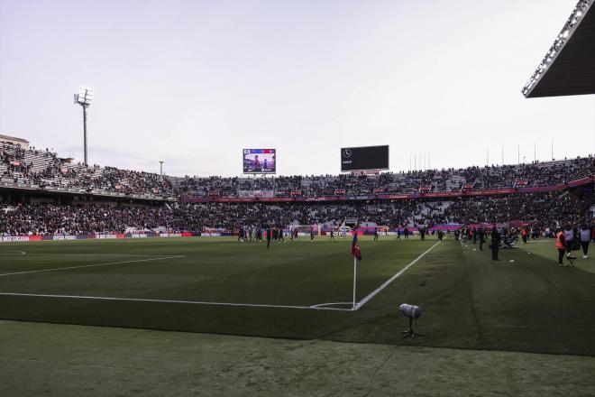 El estadio de Montjuic en un partido la temporada pasada (Europa Press)