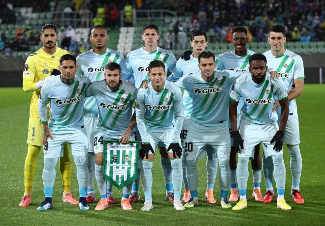 El once del Betis contra el Ludogorets (Foto: EFE)