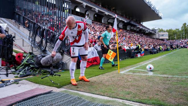 Isi Palazón en el Estadio de Vallecas (Cordon Press)