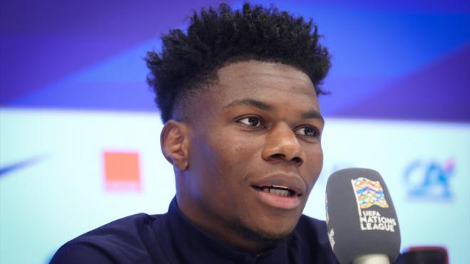 Aurelien Tchouameni en una rueda de prensa (Foto: Europa Press)