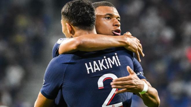 Achraf Hakimi y Kylian Mbappé (Foto: Europa Press)