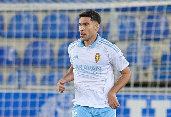 Tachi, en el Mirandés-Real Zaragoza (Foto: RZ).