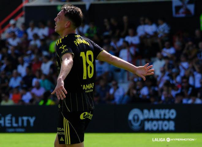Paulino, en un partido del Real Zaragoza (FOTO: LALIGA).