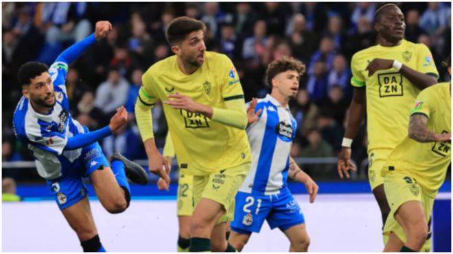 Imágenes del Dépor - Almería. (Cordon Press)