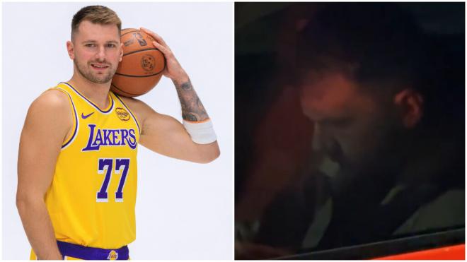 Luka Doncic pillado comprando una hamburguesa en un sitio de comida rápida (Cordon Press)